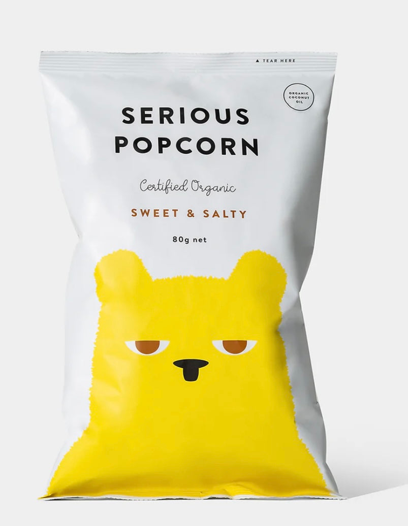 SERIOUS ORGANIC POPCORN SWEET SALTY MULTI PACK
